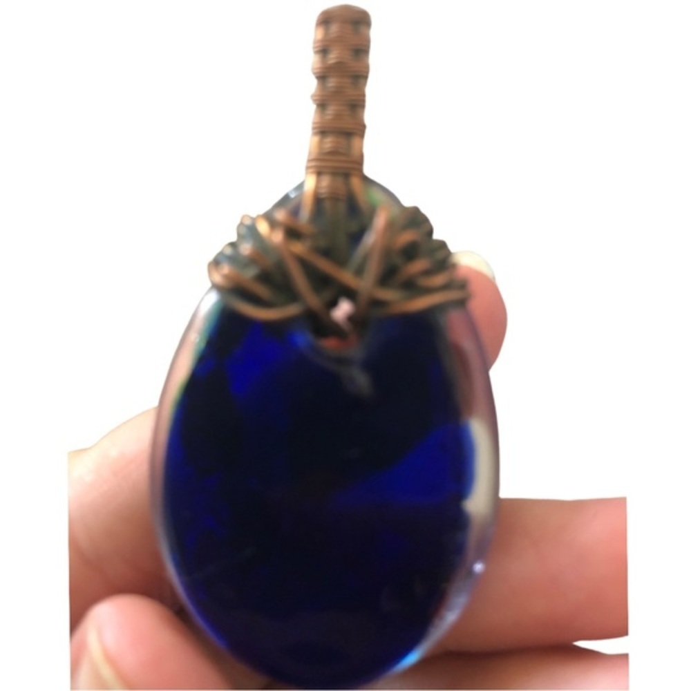 Handmade glass pendant wrap - Picture 2 of 2